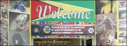 welcome sign at meeting