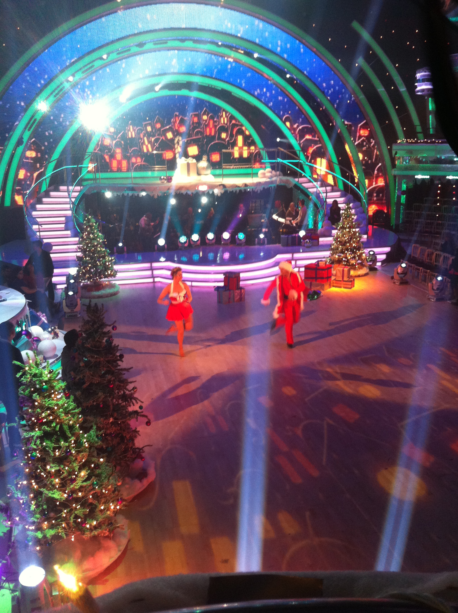 Charlie and Vincent on the Strictly dancefloor