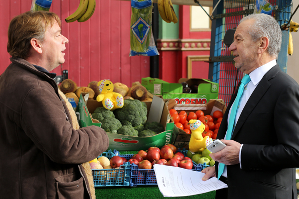 Adam Woodyatt and Alan Sugar