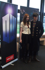 Karen Gillan and Matt Smith
