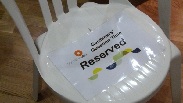 Reserved seat at GQT recording