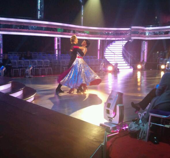 Michelle Williams and Ian Waite in Strictly Come Dancing Dress Rehearsals