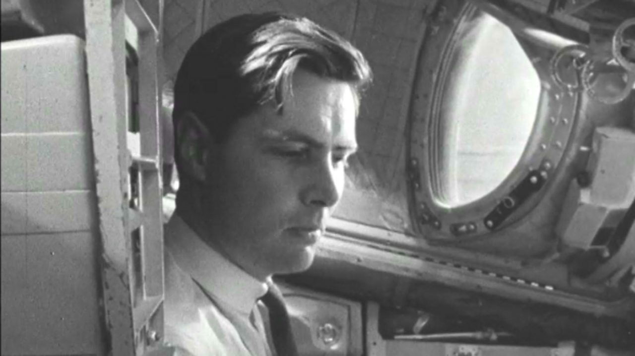 At the controls of Gemini, 1966