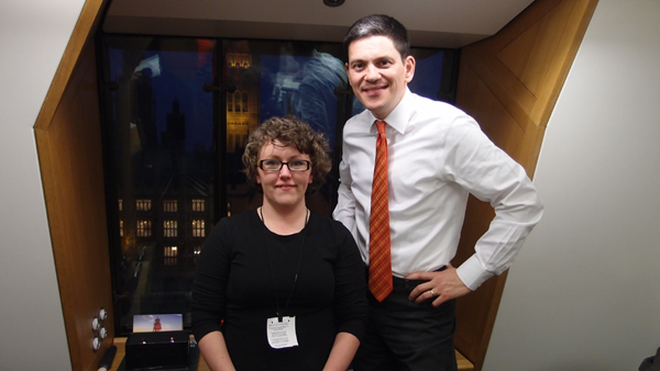 Danielle and David Miliband