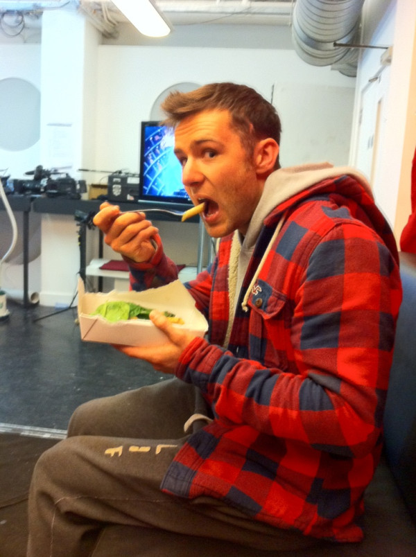 Here's a pic of Harry from before - enjoying his SCD pasta