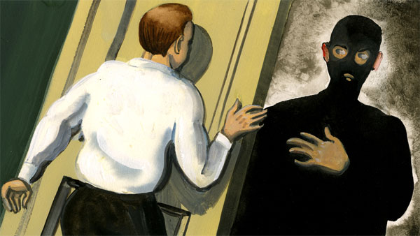 An illustration for Raymond Chandler's Farewell My Lovely on BBC Radio 4.