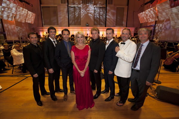Richard Wigley (far right) with Tamzin Outhwaite and the stars of BBC Radio 2's Friday Night is Music Night, one of the highlights of the BBC Philharmonic Presents Festival