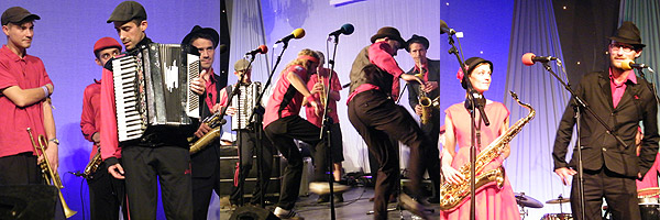 Orkestra del Sol performing on the BBC Radio Scotland Festival Cafe, 17 August.