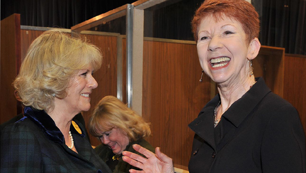 The Duchess of Cornwall and Carole Boyd (Lynda Snell). In the background, Sunny Ormonde (Lilian Bellamy)
