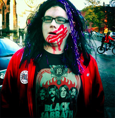 Graeme Virtue taking part in last year's Glasgow Zombie Walk