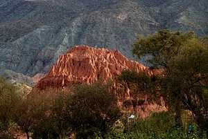 The landscape of North West Argentina