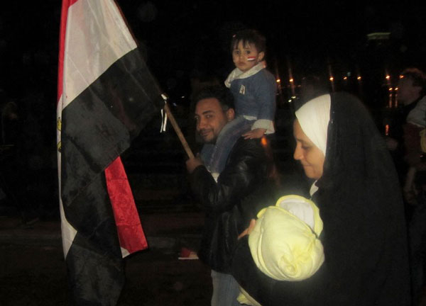 Tahrir Square, Cairo, by Hugh Sykes