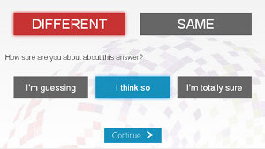 Screenshot of Musicality Test 'Melody Test'