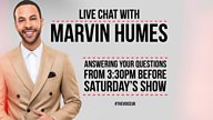 Chat LIVE to Marvin at 3:30pm before Saturday’s show