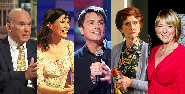 Vince Cable MP, Ronni Ancona, John Barrowman, June Brown and Fern Britton will dance on this year's Strictly Come Dancing Christmas Special