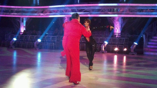 Russell and Flavia rehearsing