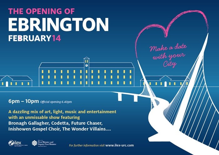 Ebrington Valentines day poster derry