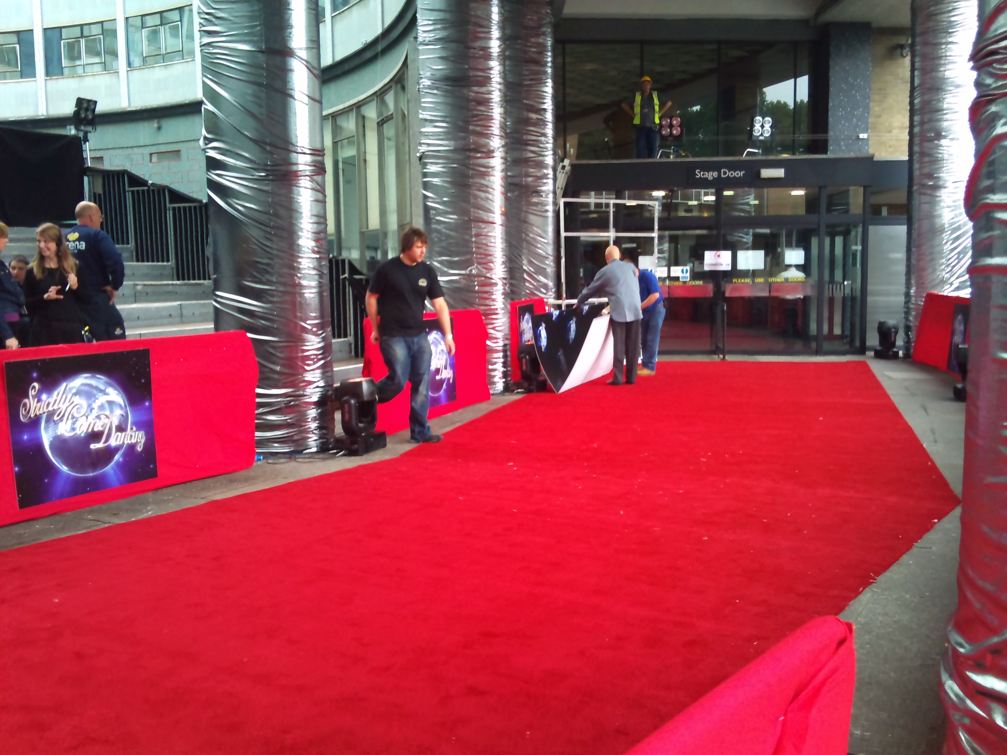 Preparing for the Red Carpet event at TV Centre today