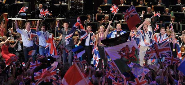 The Olympians and Paralympians join the Last Night of the Proms