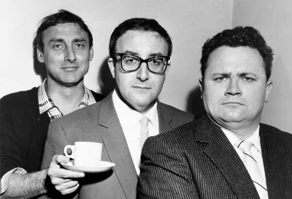 Tea for the Goons in 1958 Spike Milligan, Peter Sellers and Harry Secombe