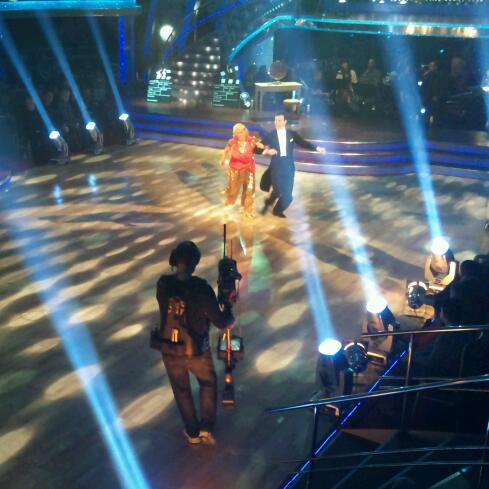 Ann Widdecombe and Anton du Beke in the Strictly Come Dancing dress rehearsal