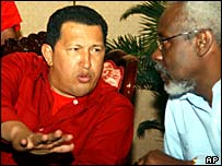 P.J. Patterson and Hugo Chavez