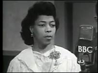 Una Marsden and BBC microphone