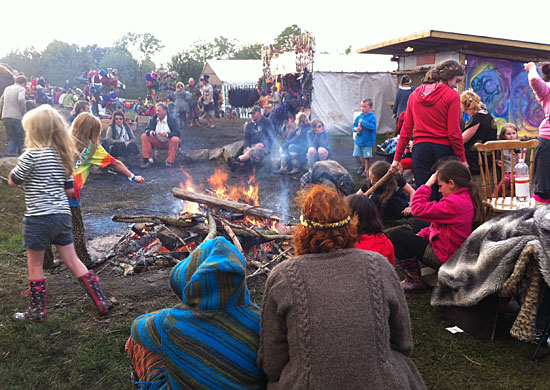 festival campfire