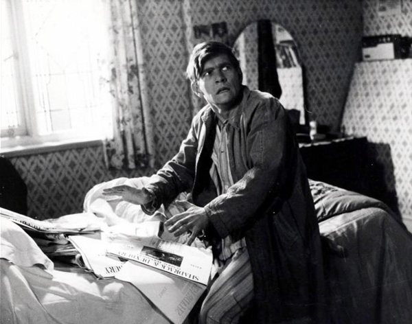 A publicity still from John Schlesinger's Billy Liar, starring Tom Courtenay, filmed in West Yorkshire and released in 1963.