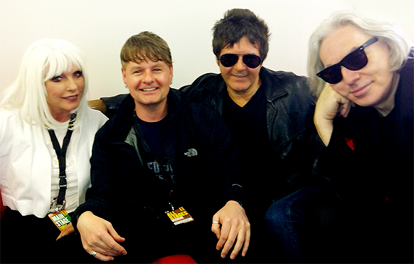 Blondie with Vic Galloway at T in the Park 2011.