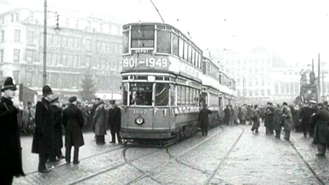 Manchester's 'last' tram, 1949