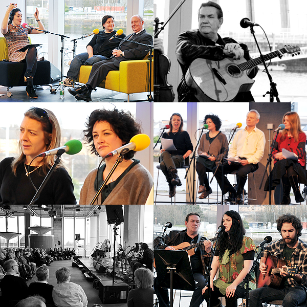 The Culture Cafe, Burns special featuring Clare English, Susan Calman, Sir Kenneth Calman, Karen Dunbar, Lorraine McIntosh, Gerda Stevenson, Crawford Logan, Dick Gaughan, Jake Cogan and the Liberty Roses. Photographs by Alan Braidwood