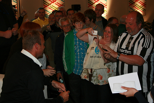 Alan Shearer meeting fans
