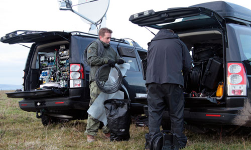 Setting up the Autumnwatch webcams