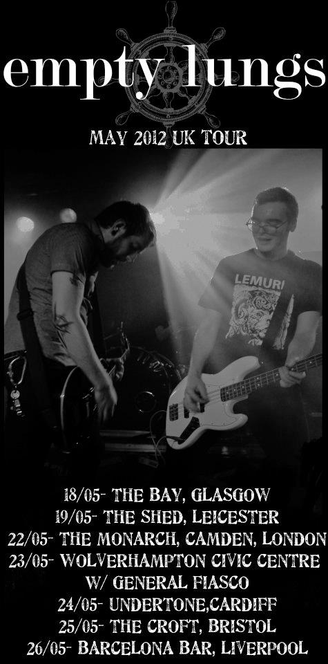 Empty Lungs on tour poster
