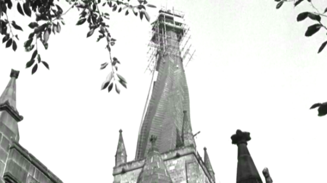 Chesterfield's Crooked Spire, 1951