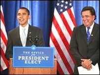 Barack Obama and Bill Richardson