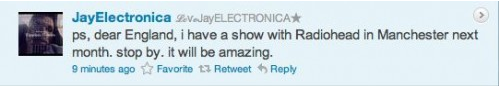 Jay Electronica Tweet