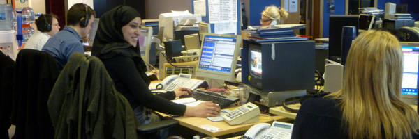 Rabiya chats to Gabby Logan before the programme goes out on air