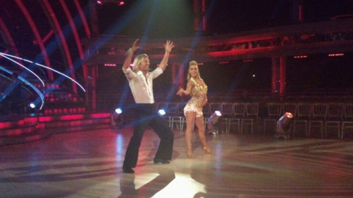 Robbie Savage and Ola Jordan